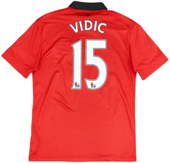 2013-14 Manchester United Home Shirt Vidic #15 - 5/10 - (M)