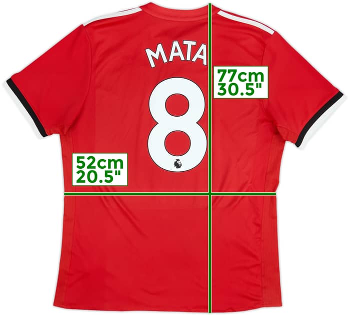 2017-18 Manchester United Home Shirt Mata #8 - 6/10 - (L)