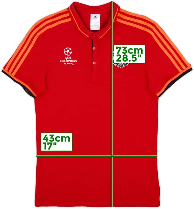 2015-16 Manchester United adidas CL Polo Shirt - 8/10 - (M)