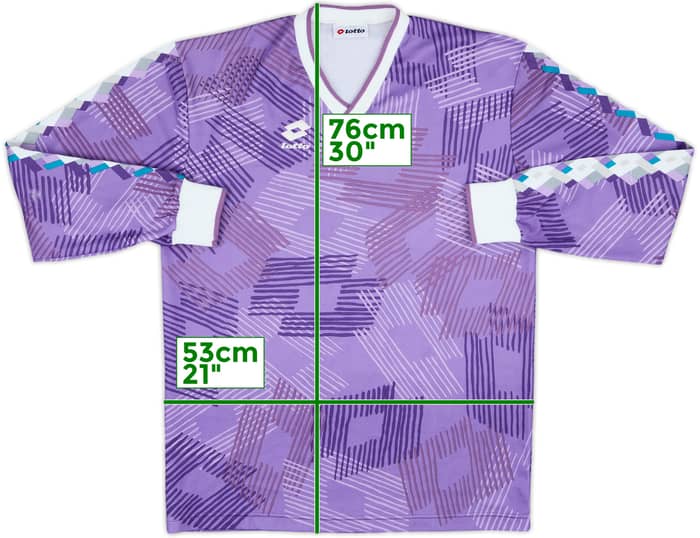 1991-92 Lotto Template L/S Shirt #11 - 8/10 - (L)