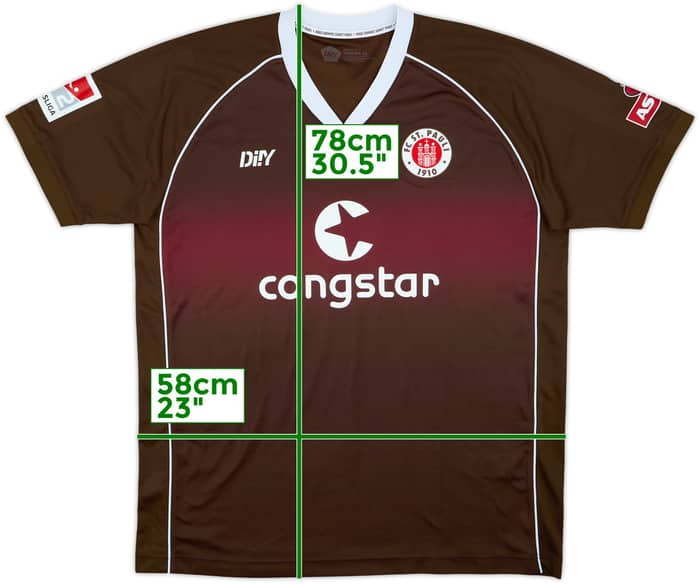 2023-24 St Pauli Home Shirt - 10/10 - (XL)