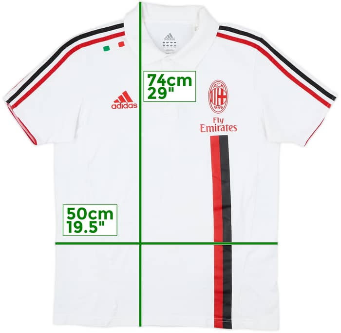 2011-12 AC Milan adidas Polo Shirt - 6/10 - (M/L)