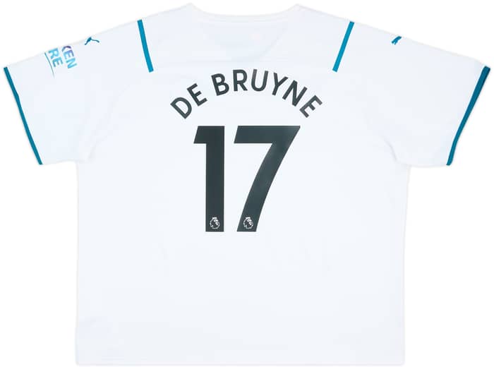 2021-22 Manchester City Away Shirt De Bruyne #17 - 8/10 - (3XL)