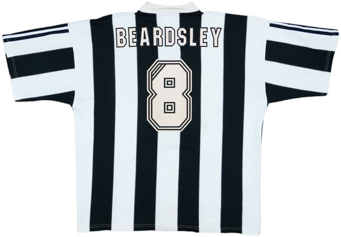 1995-97 Newcastle Home Shirt Beardsley #8 - 7/10 - (XL)