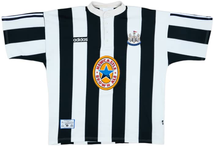 1995-97 Newcastle Home Shirt Beardsley #8 - 7/10 - (XL)