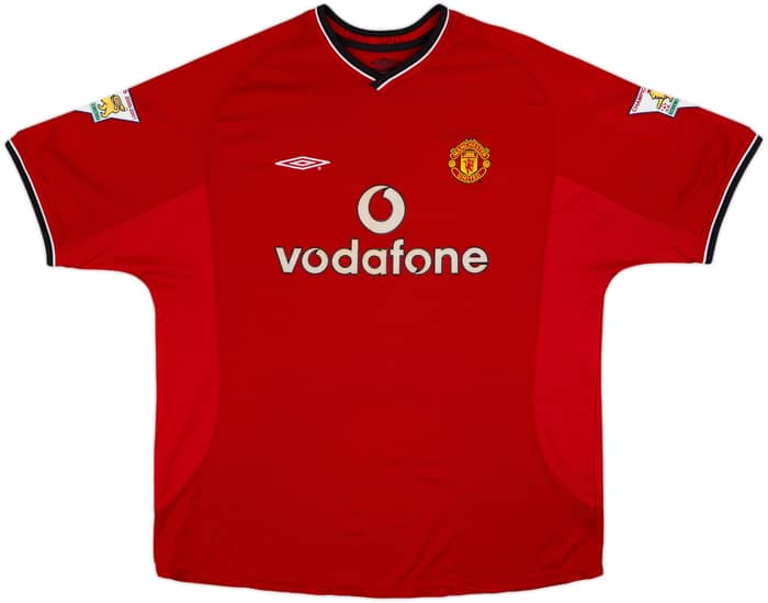 2000-02 Manchester United Home Shirt Beckham #7 - 8/10 - (XL)