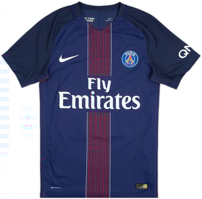 2016-17 Paris Saint-Germain Authentic Home Shirt Cavani #9 - 10/10 - (S)