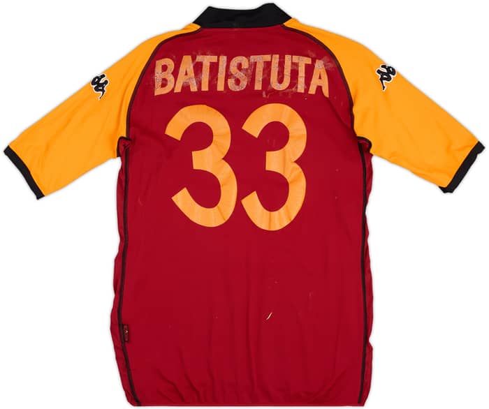 2002-03 Roma European Home Shirt Batistuta #33 - 4/10 - (XL)