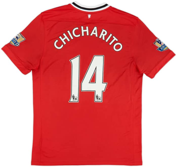 2011-12 Manchester United Camiseta Local Chicharito #14 - 6/10 - (L)