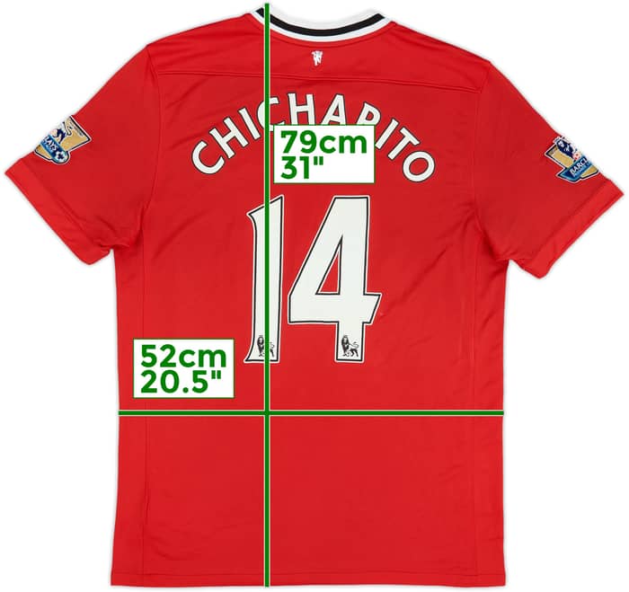 2011-12 Manchester United Camiseta Local Chicharito #14 - 6/10 - (L)