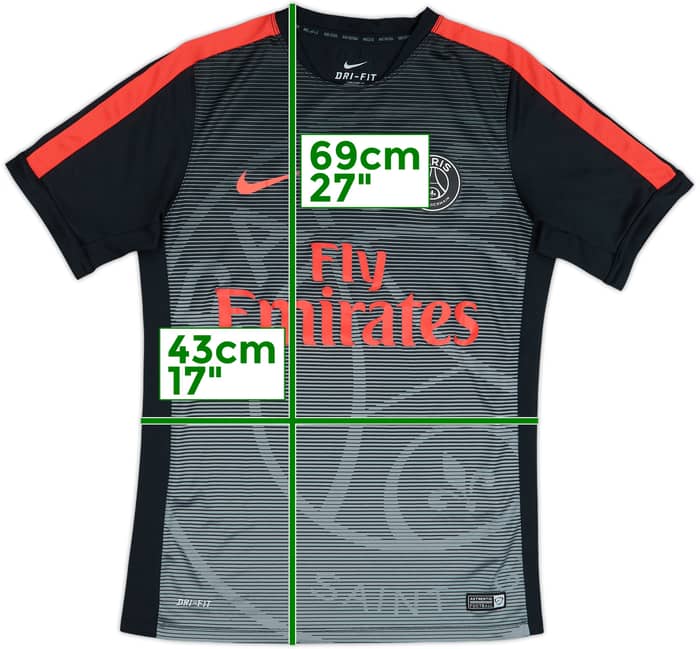 2015-16 Paris Saint-Germain Nike Training Shirt - 10/10 - (M)