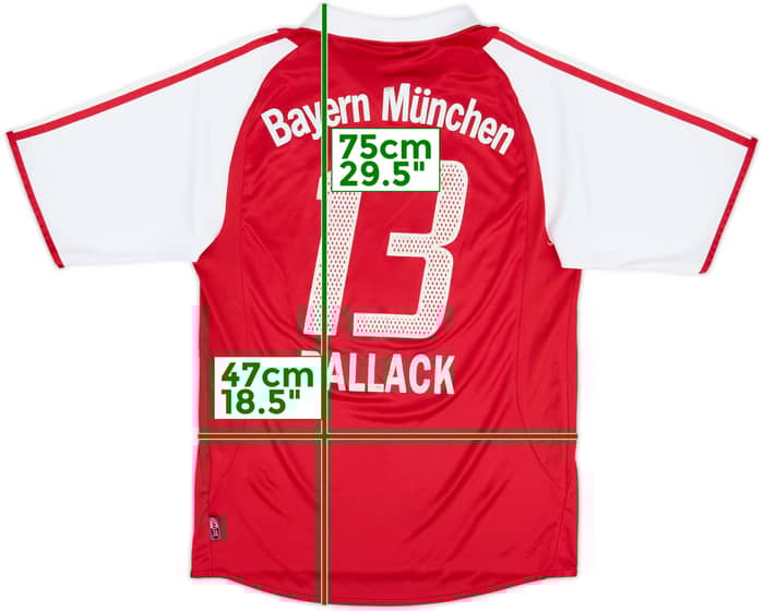 2003-04 Bayern Munich Home Shirt Ballack #13 - 5/10 - (M)