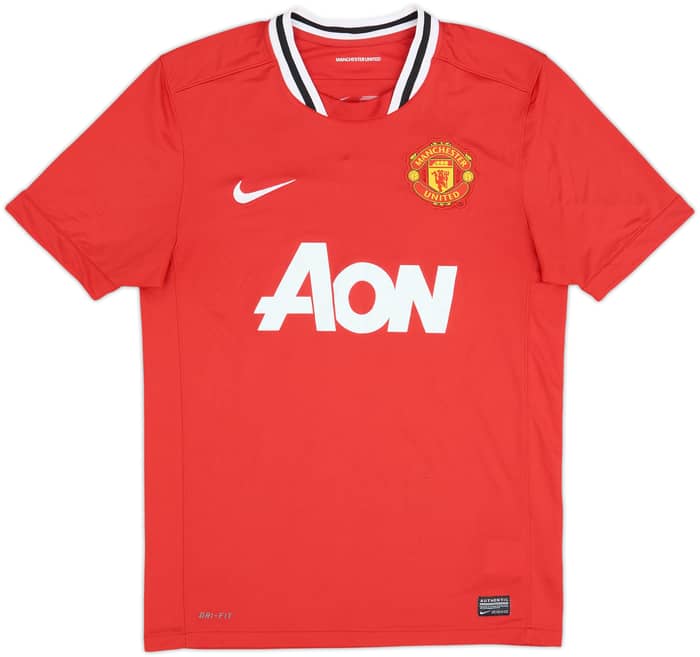 2011-12 Manchester United Home Shirt Fabio #20 - 8/10 - (M)