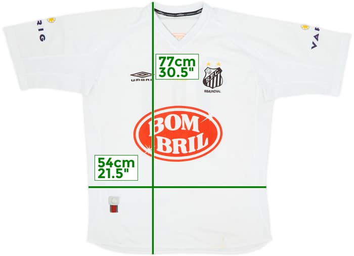 Camiseta de local del Santos 2002-03 #10 - 7/10 - (XL)