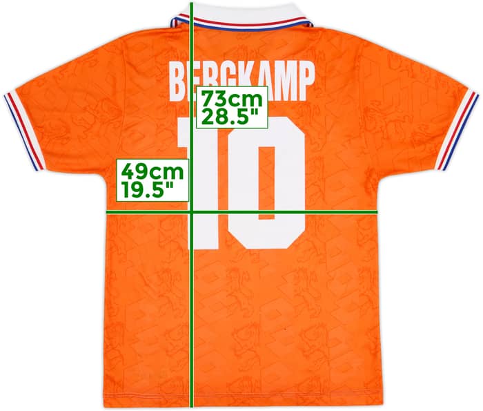 1994 Netherlands Home Shirt Bergkamp #10 - 6/10 - (S)