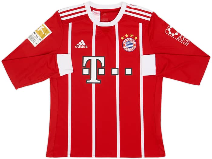 2017-18 Bayern Munich Home L/S Shirt Kimmich #32 - 8/10 - (XL.Boys)