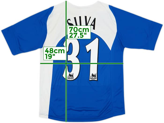 2005-06 Portsmouth Home Shirt Silva #31 - 7/10 - (S)
