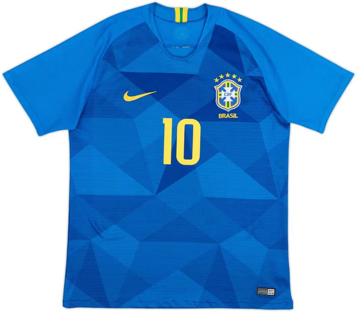 2018-19 Brazil Away Shirt Neymar Jr #10 - 8/10 - (M)