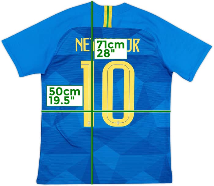 2018-19 Brazil Away Shirt Neymar Jr #10 - 8/10 - (M)