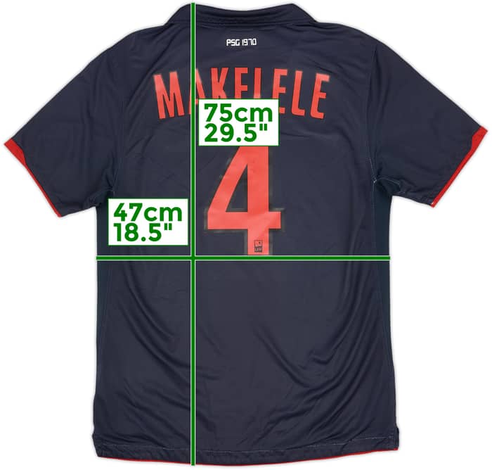 2010-11 Paris Saint-Germain Away Shirt Makelele #4 - 8/10 - (M)