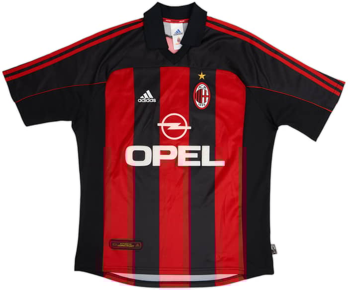 2000-02 AC Milan Home Shirt Shevchenko #7 - 8/10 - (L)