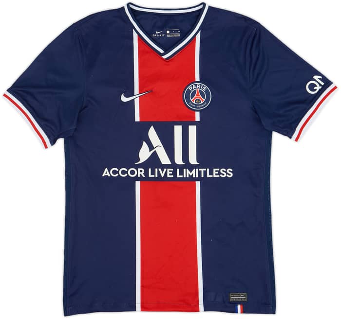 2020-21 Paris Saint-Germain Home Shirt Mbappe #7 - 6/10 - (S)