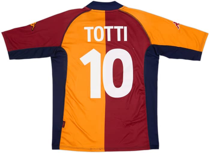 2001-02 Roma European Shirt Totti #10 - 6/10 - (L)