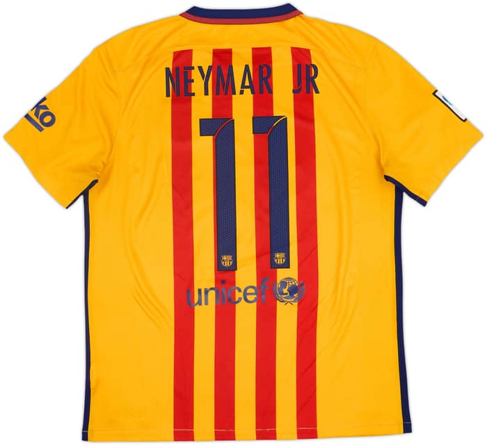 2015-16 Barcelona Away Shirt Neymar #11 - 6/10 - (L)