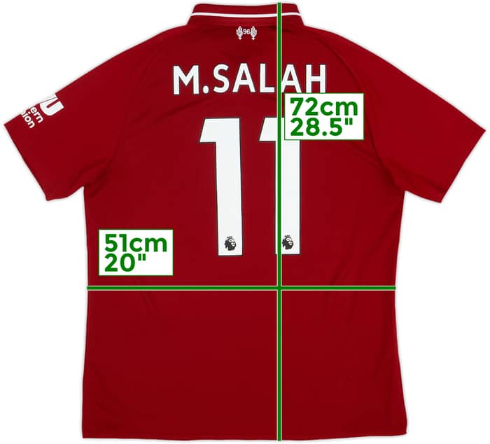 2018-19 Liverpool Home Shirt M.Salah #11 - 6/10 - (M)