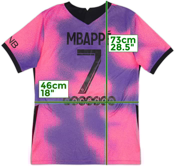 2020-21 Paris Saint-Germain Fourth Shirt Mbappe #7 - 8/10 - (S)