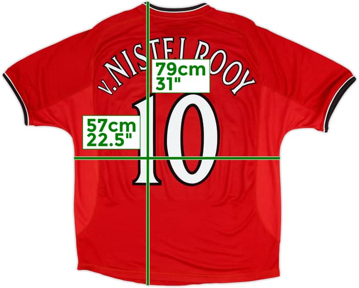 2000-02 Manchester United Home Shirt V.Nistelrooy #10 - 5/10 - (L)