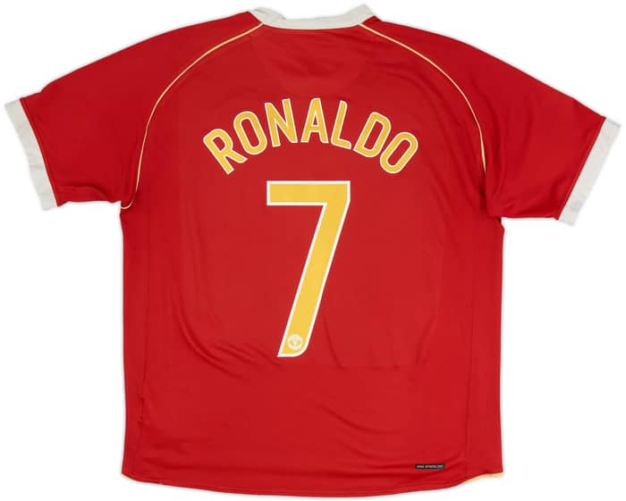 2006-07 Manchester United Home Shirt Ronaldo #7 - 6/10 - (L)