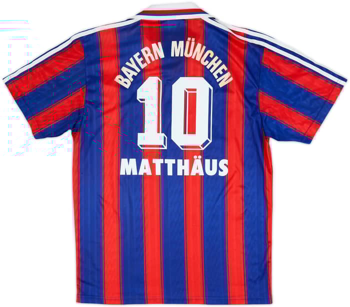 1995-97 Bayern Munich Home Shirt Matthaus #10 - 7/10 - (M)