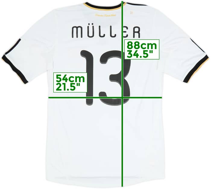 2010-11 Germany Home Shirt Muller #13 - 6/10 - (XL)