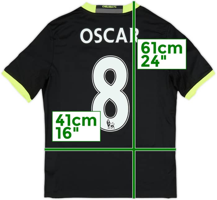 2016-17 Chelsea Away Shirt Oscar #7 - 10/10 - (M.Boys)