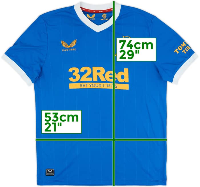 2021-22 Rangers Home Shirt - 7/10 - (L)