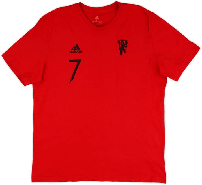 2021-22 Manchester United adidas Cotton Tee Ronaldo #7 - 8/10 - (L)