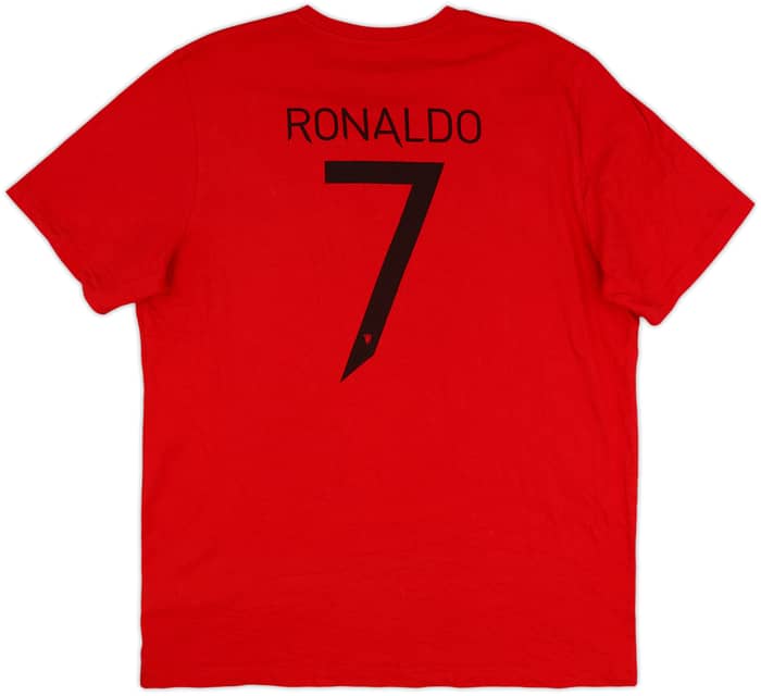 2021-22 Manchester United adidas Cotton Tee Ronaldo #7 - 8/10 - (L)