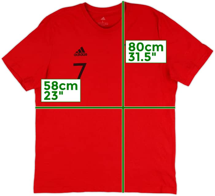 2021-22 Manchester United adidas Cotton Tee Ronaldo #7 - 8/10 - (L)