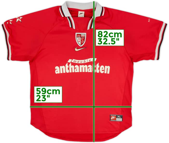 Camiseta de local del FC Sion 1997-98 - 5/10 - (XL)