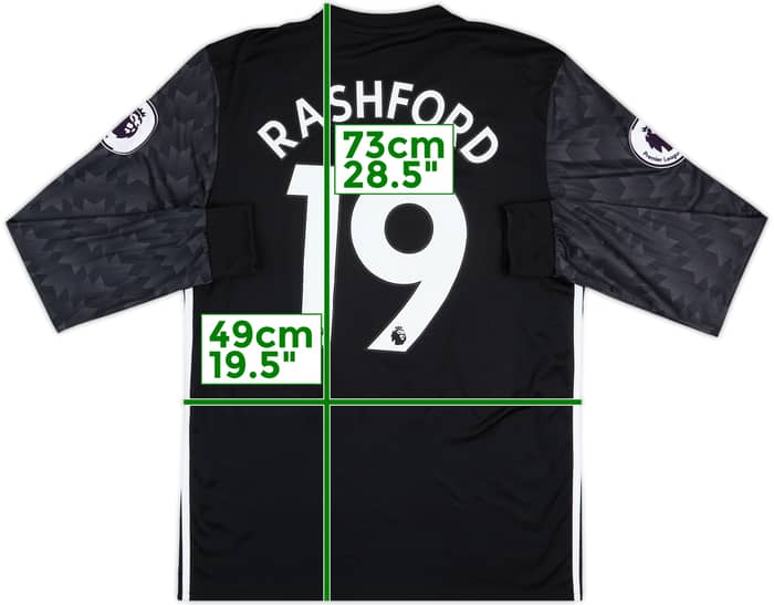 2017-18 Manchester United Away L/S Shirt Rashford #19 - 6/10 - (M)