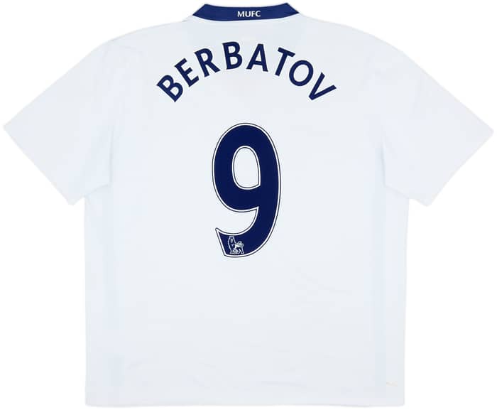 2008-10 Manchester United Camiseta Visitante Berbatov #9 - 8/10 - (XL)