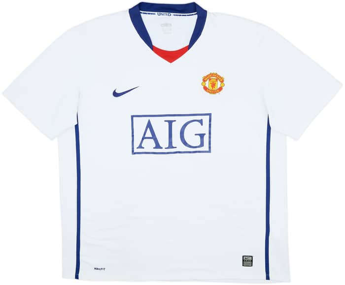 2008-10 Manchester United Camiseta Visitante Berbatov #9 - 8/10 - (XL)