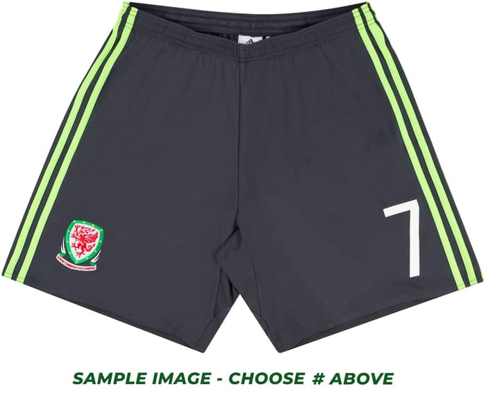 2016-17 Wales Player Issue Away Shorts # S