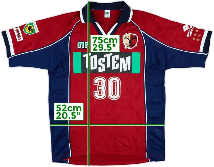 2000-01 Kashima Antlers Match Issue Emperor's Cup Home Shirt #30 (Suzuki)