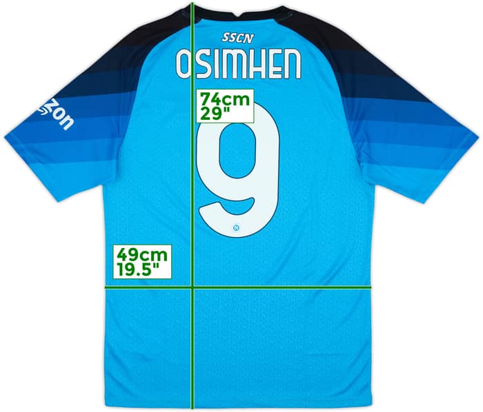 2022-23 Napoli Authentic Home Shirt Osimhen #9 (XL)