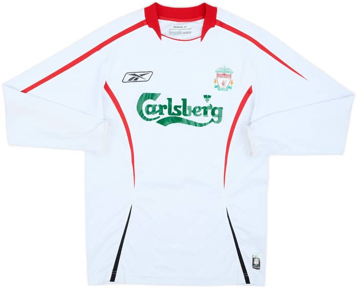 2005-06 Liverpool Away L/S Shirt Gerrard #8 - 9/10 - (XS)