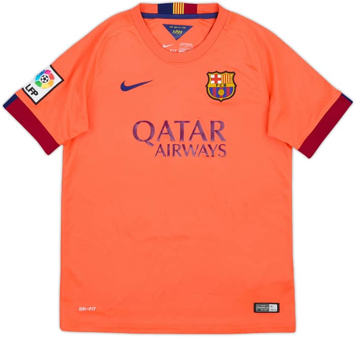 2014-15 Barcelona Away Shirt - 7/10 - (L.Boys)