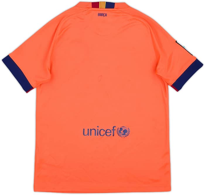 2014-15 Barcelona Away Shirt - 7/10 - (L.Boys)