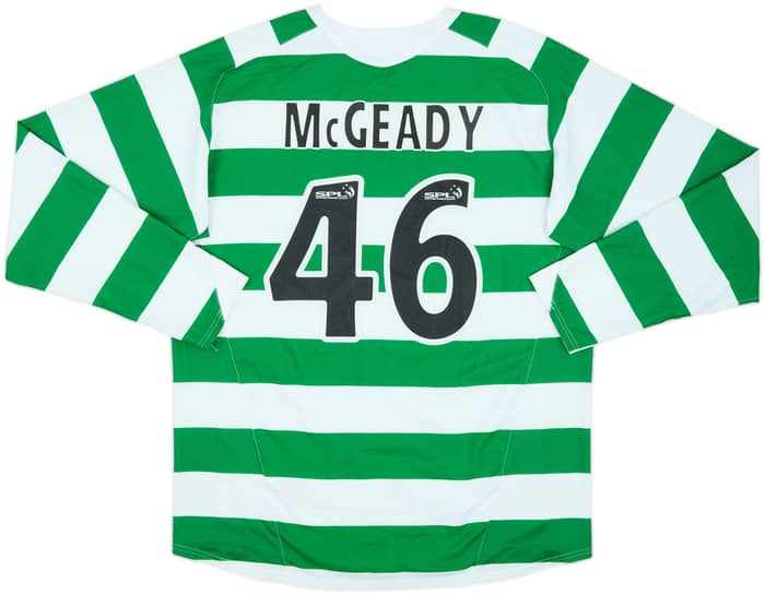 2005-07 Celtic Home L/S Shirt McGeady #46 - 4/10 - (L)